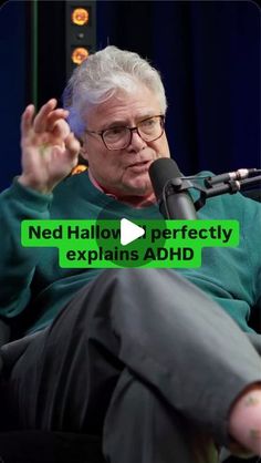 ADHD Chatter Podcast on Instagram: "Ned Hallowell perfectly explains ADHD 👏   Guest: @dr_hallowell   #adhd" Super Powers, Psychology, Podcast, Health, On Instagram, Furniture, Instagram