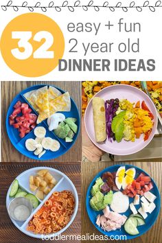 2 Year Lunch Ideas, Food For 2 Yrs Old, 2 Year Toddler Meals, Toddler Meals 2 Year, 2 Year Baby Food Recipes, Lunch Ideas For Two Year Olds, Two Year Old Food Ideas, Meal Ideas For 1 Year, Food For 2 Year Baby