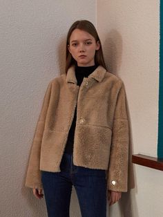 - Comfortable fit- Faux fur jacket- Dropped shoulder- Short jacketMeasurement- Length: 20.2- Shoulder: 30.8- Chest: 24.4- Sleeve length: 153- Sleeve width: 5.9- Armhole: 7.5Composition & Care- 100% Polyester- Do not use bleach- Use iron in the low temperature- Dry cleaningDesigner- Imported- by MANES- Style#: 300544521 Winter Outerwear, Fall Coat, Sherpa Jacket, Oversized Jacket, The Low, Fall Jackets, Short Coat, Faux Fur Jacket, Faux Fur Coat