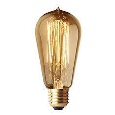 an old fashioned light bulb on a white background