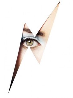 the poster for x - men is shown with an eye and two arrows in front of it