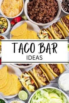 taco bar ideas with text overlay