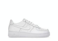 Check out the Nike Air Force 1 Low LE Triple White (GS) available on @StockX White Forces, Nike Force 1, White Air Forces, White Nike Shoes, Tenis Nike, Nike Air Force 1 Low, Onitsuka Tiger, Swag Shoes, Hot Sneakers