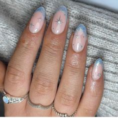 Blue Christmas Nails, Blue And Silver Nails, Queen Nails, January Nails, Graduation Nails, November Nails, Formal Nails, Her Nails, Blue Nail