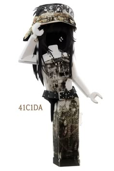 a mannequin wearing a dress and hat with the words 4cida on it