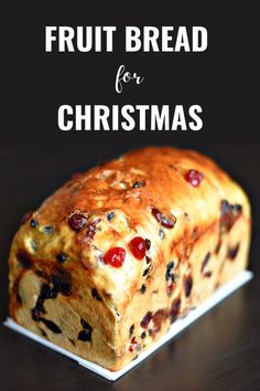 fruit bread, fruit bread recipe, fruit loaf, Bread For Christmas, Fruit Bread Recipes, Fruit Loaf, Pembuat Roti, Christmas Bread, Artisan Bread Recipes, Fruit Bread, Dry Fruits, Bread Recipes Sweet