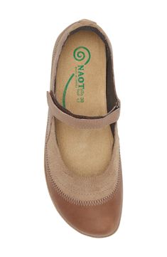 An adjustable hook-and-loop strap tops a mixed-leather mary jane fitted with a padded heel cup and a memory-foam cushioned insole for unbelievable comfort. 1" heel; 1/2" platform (size 39) Memory foam cushioning Removable insole with arch support Leather upper and lining/synthetic sole Imported American Podiatric Medical Association (APMA) Seal of Acceptance Leather Mary Janes With Heel Loop, Saddle Leather, Mary Jane Flats, Leather Mary Janes, Strap Tops, Blue Suede, Arch Support, Womens Flats, Mary Janes