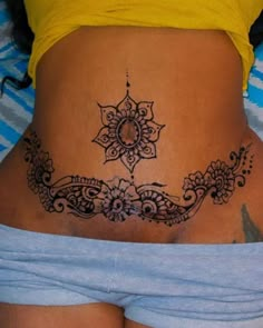 Oriental Tummy Tuck Tattoo Cute Belly Tattoos, Belly Tattoo Ideas, Belly Tattoos For Women, Lower Stomach Tattoos For Women, Belly Button Tattoos, Lower Belly Tattoos, Abdomen Tattoo, Belly Button Tattoo, Small Belly