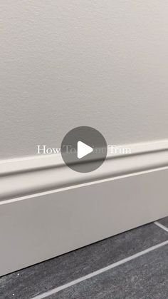 an image of a white wall with the word how to film on it