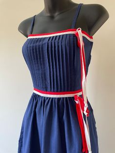 1970s 'alternatives' for 'lord and Taylor' - Etsy Retro Summer Dress With Pleated Skirt, Retro Navy Dress For Spring, Vintage Pleated Summer Dress, Vintage Summer Dress With Pleated Skirt, Retro Pleated Summer Dresses, Navy Retro Summer Dress, Full Skirt Dress, Suede Handbags, Levis Jacket