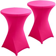 PRICES MAY VARY. Stretch Elastic Material: Our cocktail fitted table cover protectors are made from high quality extra stretchy and sturdy spandex fabric, durable and soft touch. Table Size: 32" Diameter x 43" Height. Designed specially for the 32 inch round tables and 43 inch table height. Package includes: 2 x cocktail tablecloth. Durable Foot Pocket Design: The foot pocket design makes the table legs put on easier and allows the table cover look professional and not moving when meeting wind. Hot Pink Table Covers Preppy, Pink Round Cocktail Table Clothes, Hot Pink Table Covers, Spandex Table Covers, Highboy Table, Dj Table, Fitted Table Cover, Top Cocktails, Vendor Displays