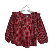 Whether Paired With Jeans, Leggings, Or A Cute Skirt, This Versatile Top Is A Must-Have For Any Festive Wardrobe. Brand New With Tags, This Piece Will Not Only Add A Touch Of Holiday Cheer But Also Provide All-Day Comfort. Don’t Miss Out On This Timeless Holiday Favorite For Your Little One!" Size 3t 36-39"/33-36 Lbs Original Price: $22.99 Condition: New. Will Be Shipped In One Business Day After Purchase #Oldnavykids, #Holidayoutfit, #Christmasstyle, #Toddlerfashion, #Plaidblouse, #Festivewear, Fall Playtime Tops With Short Sleeves, Long Sleeve Ruffle Tops For School, Long Sleeve Ruffled Tops For School, Plaid Tops For School In Fall, Cute Long Sleeve Red Blouse, Cute Red Long Sleeve Blouse, Cute Plaid Tops For Fall, Red Tops For Fall Playtime, Casual Ruffled Tops For School