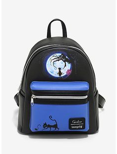 Coraline Button Moon, Coraline Button, Button Moon, Nightmare Before Christmas Backpack, Loungefly Purse, Backpack Ideas, Mini Mochila, The Black Cat, Loungefly Bag