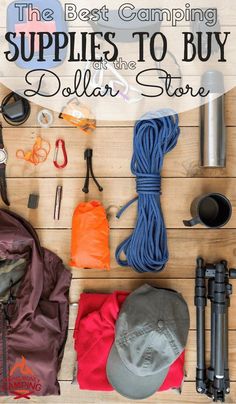 the best camping supplies to buy in the dollar store