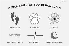 the different types of tattoo designs and their meanings are shown in this graphic diagram, which includes