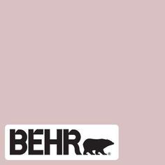 the logo for behr is shown in black and white on a pale pink background