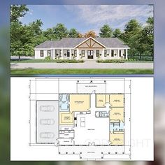 the floor plan for this two story house is shown in an image above and below