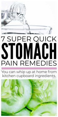 Super quick homemade stomach pain remedies you can make at home from natural ingredients you already have in your kitchen cupboard to relieve gas, reflux, indigestion, stomach ache and bloating fast. #stomachpain #stomachache #stomachrelief #stomachremedy #stomachremedies Relieve Gas