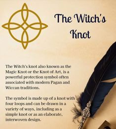 Knot Spell, Witch's Knot, Witch Tools, Magick Symbols, Witch Diy, Wiccan Spell Book