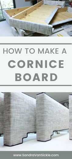 how to make a cornce board with the words, how to make a cornce board