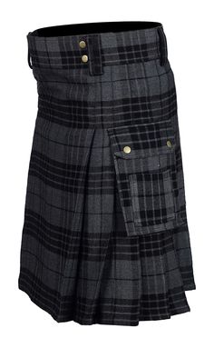 PRICES MAY VARY. Men 's Tartan Kilts Manufactured with 100% Acralic Wool Straps use to Adjust the Kilt Fitting as per Personal Hip Sizes Standard Drop Length 24 Extremely comfortable for long hours wearings and while playing highland games Two Cargo Pockets to carry Accessories & Daily Usage Gadgets 1- Men 8 yard 13oz Scottish Handmade Utility Kilts available in various tartan colors.2-This style of Traditional Scottish Tartan Kilt is specially designed for formal Scottish , Irish and Highland f Modern Kilts, Utility Kilt, Men's Uniforms, Shorts Cargo, Highland Games, Safety Clothing, Tartan Kilt, Men In Kilts, Scottish Tartans