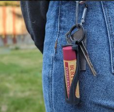 This product is 3D Printed. Chapstick NOT INCLUDED Chapstick Keychain, Lip Balm Keychain, Keychain Holder, Bag Pins, Chapstick Holder, 3d Printers, Everyday Carry, Swag Outfits, Cool Items