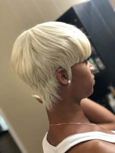 613 Short Quick Weave, Mushroom Weave Hairstyle, Platinum Blonde 27 Piece, Blonde Pixie Wig For Black Women, 613 Blonde Ponytail Weave, Blonde Pixie Quick Weave Black Women, 27 Piece Quick Weave Hairstyles Blonde, Pixie Hairstyles Quick Weave, Mushroom Quick Weave Black Hair