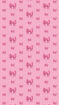 a pink bow pattern on a pink background