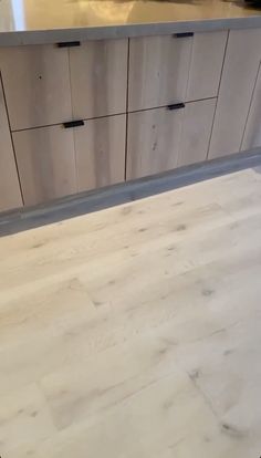 the counter top is made out of plywood