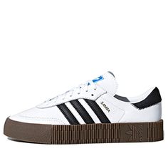 Adidas Sambarose, Samba Shoes, White Shoes Sneakers, Hype Shoes, Shoe Inspo, Swag Shoes, Cloud White, Round Toe Heels, Adidas Samba Sneakers