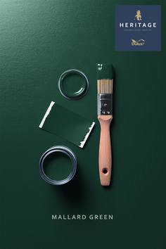 Dulux Heritage Mallard Green Dulux Heritage Mallard Green, Mallard Green Dulux Heritage, Dulux Mallard Green, Dulux Highland Green, Dulux Dark Green Paint, Heritage Green Paint, Heritage Green Kitchen, Deep Green Accent Wall Living Room, Green Dulux Paint Wall Colors