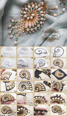 the instructions for how to make beaded necklaces with pearls and other jewelry items