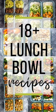 Make Ahead Lunch Bowls, Lunch Bowl Recipes, Healthy Make Ahead Lunch, Make Ahead Lunch, Lunch Bowl Recipe, Lunch Bowls, Cheap Lunch, Healthy Bowls Recipes, Salad Meal Prep