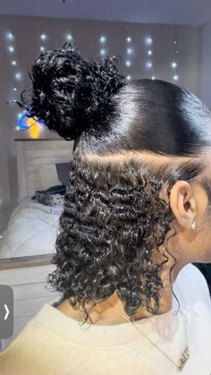 Hairstyles Black Girls Natural, Office Food, Quick Curly Hairstyles, Natural Hair Bun Styles, Mixed Curly Hair, Curly Hair Videos, Quick Natural Hair Styles, Cute Curly Hairstyles, Curly Hair Styles Easy