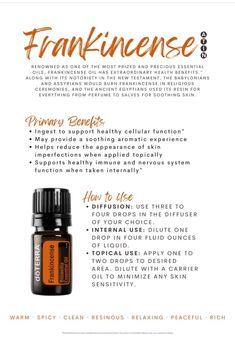 Essential Oil Mixes, Essential Oil Blends Recipes, Frankincense Oil