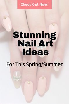 Get ready to turn heads this spring and summer with our stunning nail art ideas! Whether you're looking for a bold statement piece or something more subtle and elegant, we've got you covered. From eye-catching designs to unique colors and patterns, explore the latest nail art trends that will make your fingertips the envy of Pinterest! Nail Art Spring, Classy Nail Art Ideas, Classy Nail Art, Classy Nail, Nail Art Trends, Beachy Vibes, Latest Nail Art, Spring Nail Art