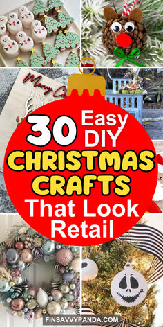 christmas crafts that look real with the words 30 easy diy christmas crafts that look retail