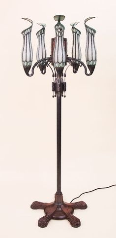 a table lamp with five lamps on it