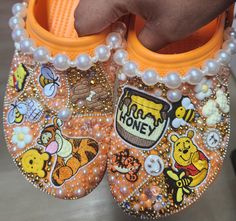 Bedazzled Shoes Diy, Bedazzled Shoes, Custom Crocs, Clogs And Mules, Shoes For Kids, Gifts For Children, Bling Shoes