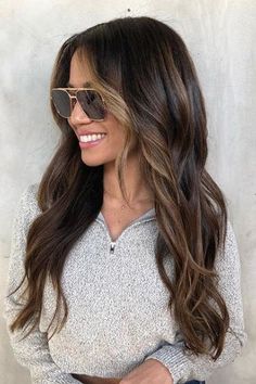 Long Brown Hair, Long Hair With Bangs, Long Layered Hair, Haircuts For Long Hair, Trending Hairstyles, Face Framing, Long Hair Cuts