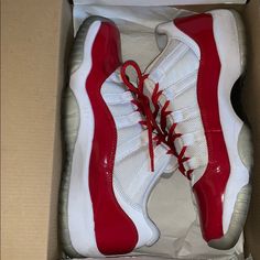 Air Jordan 11 Retro Low Bg (Gs) "2016 Release" 528896 102 | White, Varsity Red-Black | 2016 *Only Worn Twice - Ships In Original Jordan Box *Comes With Two Pairs Of Laces -Red As Pictured And Also The Original White Laces ***Rare Find*** Bg Color, Air Jordan 11 Retro Low, Jordan 11 Retro Low, Air Jordan 11 Retro, Jordan 11 Retro, Air Jordan 11, Kids Jordans, Jordan 11, Jordan Shoes