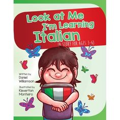 the book cover for look at me i'm learning french, with an image of a