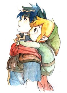 two people are hugging each other while one is wearing a backpack and the other has a cell phone in his hand