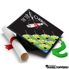 a graduation cap and tassel on top of a white background with the words, they're weird woman