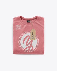 a pink t - shirt with the logo for an american apparel company