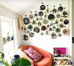 House Contemporary, Deco Boheme, Sewing Box, Cozy Corner, Design Living, Hoop Art, House Inspiration