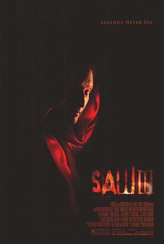 a movie poster for the film salliq with an image of a man in a red cloak