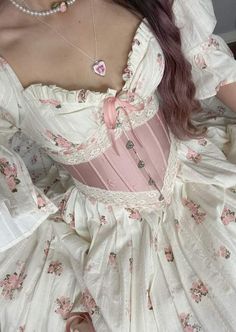 Fairycore Outfit, فستان زهري, Coquette Princess, Fairy Outfit, Cottagecore Outfits, Princess Outfits, Vestidos Vintage, Fashion Mistakes, Pink Outfits