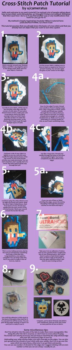 the instructions for how to make cross stitch bracelets with pictures and text on it