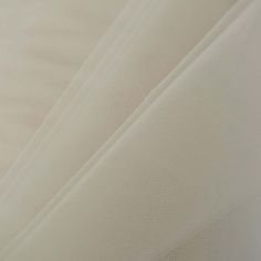 closeup of white sheer fabric with no pattern